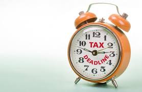Tax deadline clock